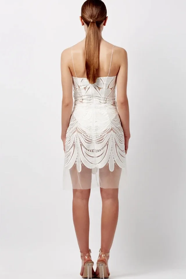 MIMI MINI DRESS - WHITE by Natalie Rolt