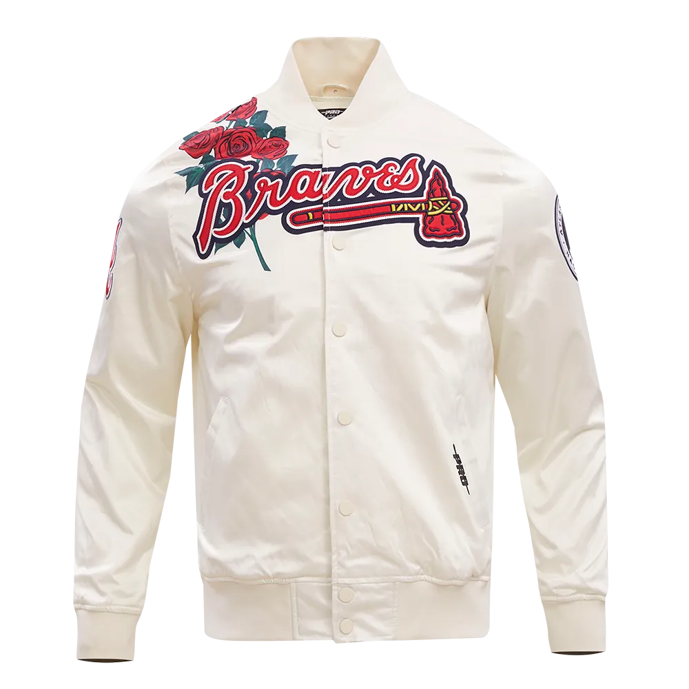 MLB ATLANTA BRAVES ROSES MEN'S TRACK JACKET (EGGSHELL / MULTI)