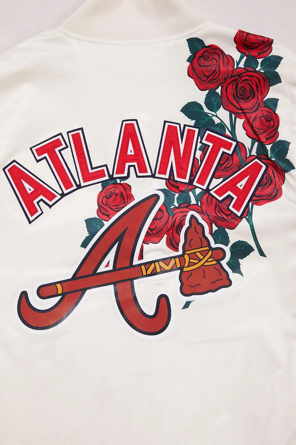 MLB ATLANTA BRAVES ROSES MEN'S TRACK JACKET (EGGSHELL / MULTI)