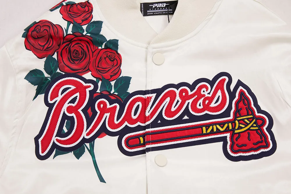 MLB ATLANTA BRAVES ROSES MEN'S TRACK JACKET (EGGSHELL / MULTI)