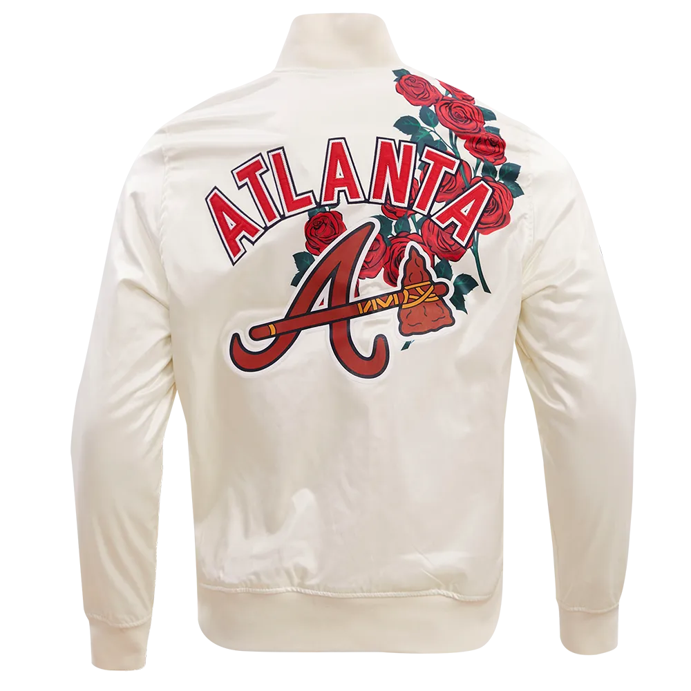 MLB ATLANTA BRAVES ROSES MEN'S TRACK JACKET (EGGSHELL / MULTI)