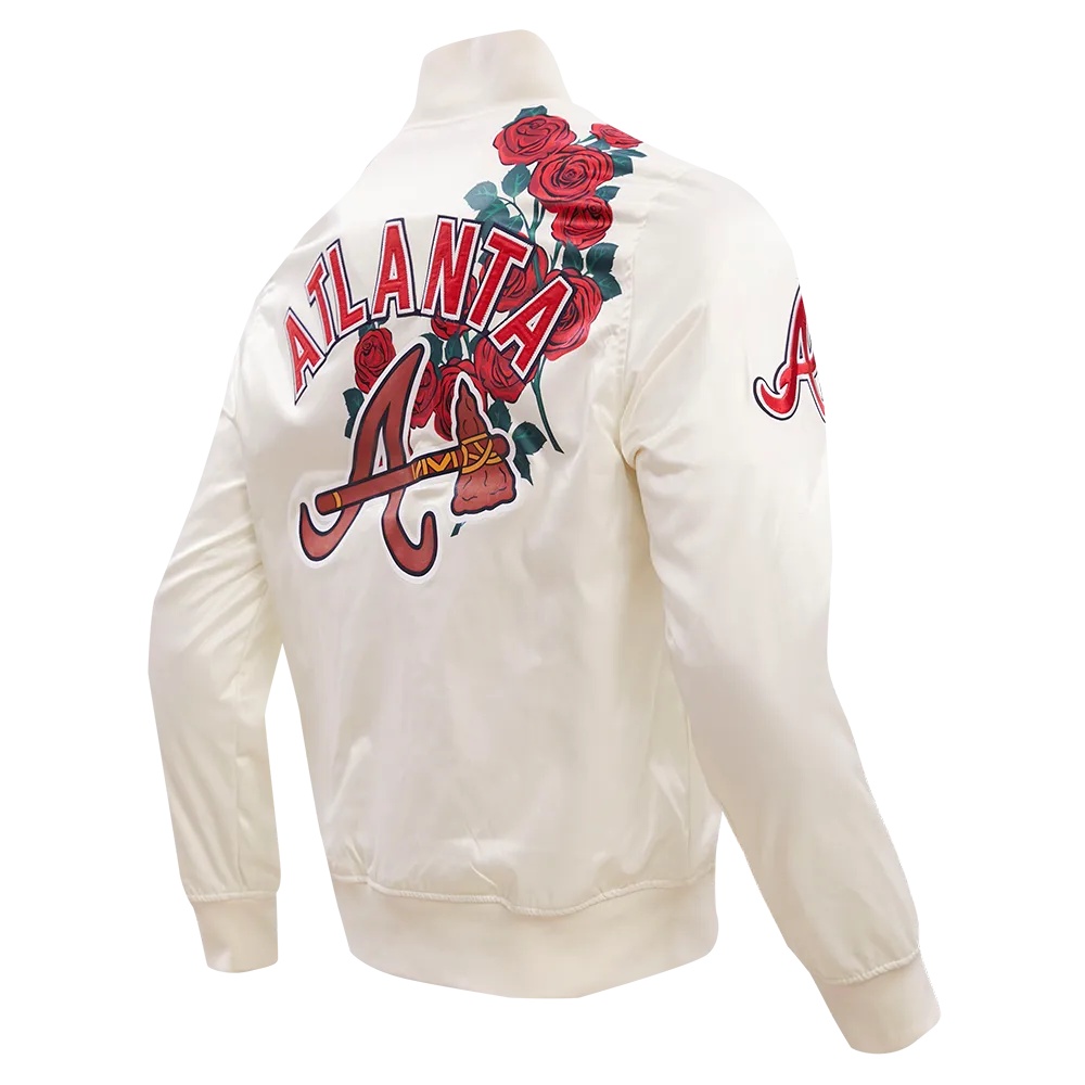 MLB ATLANTA BRAVES ROSES MEN'S TRACK JACKET (EGGSHELL / MULTI)