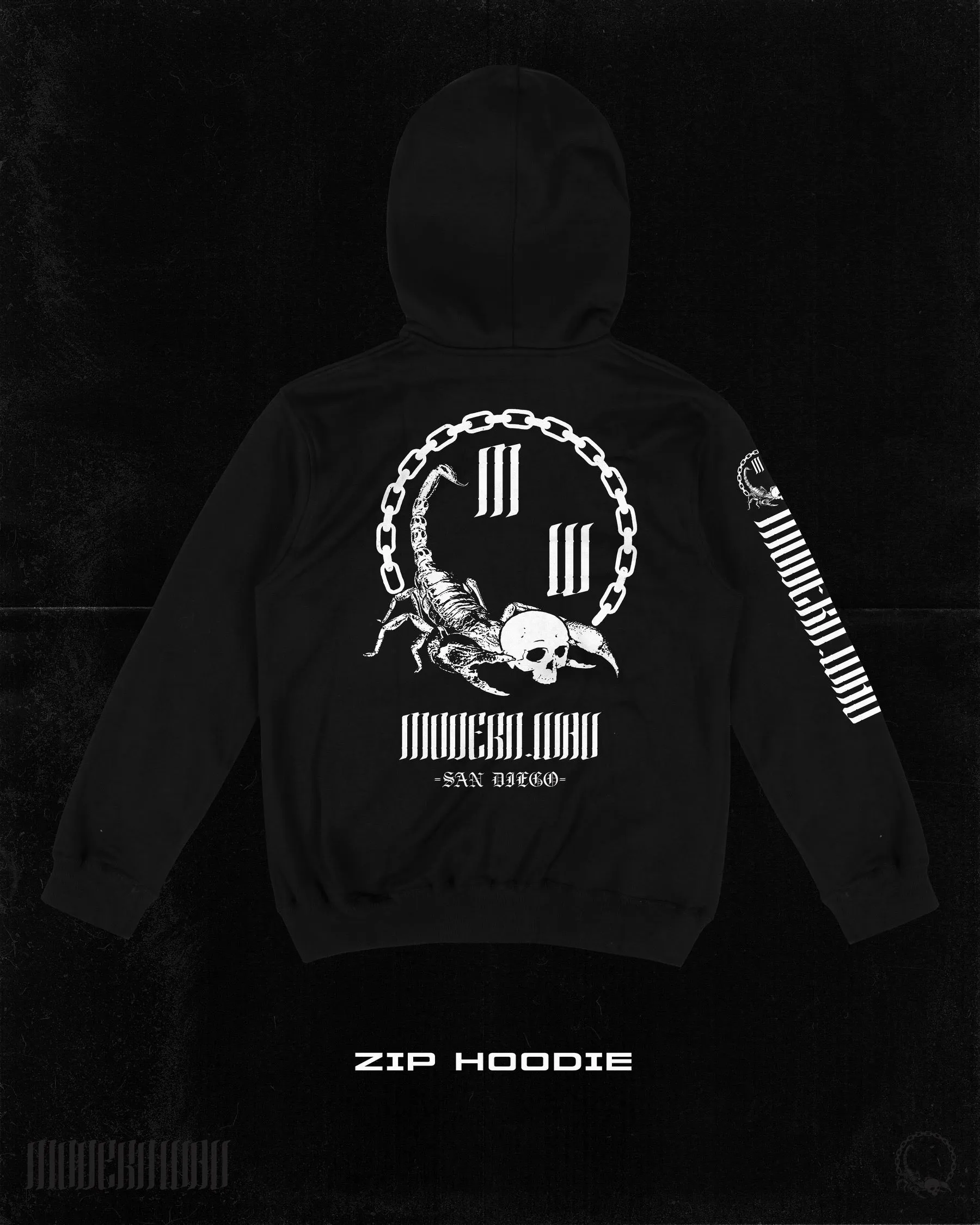 Modern Wav Zip Hoodie