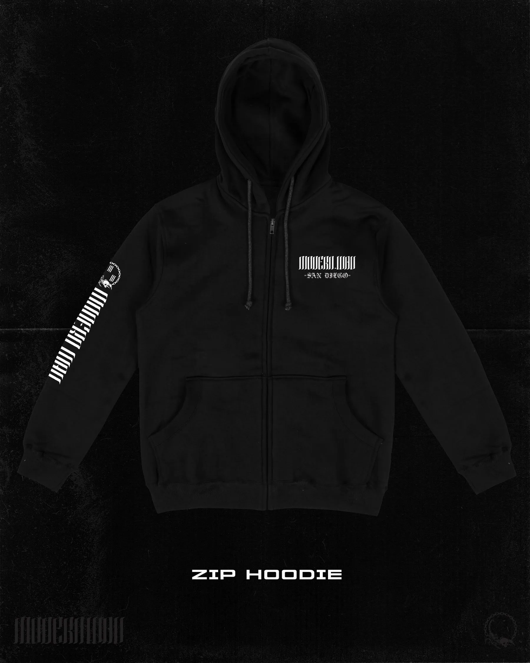 Modern Wav Zip Hoodie