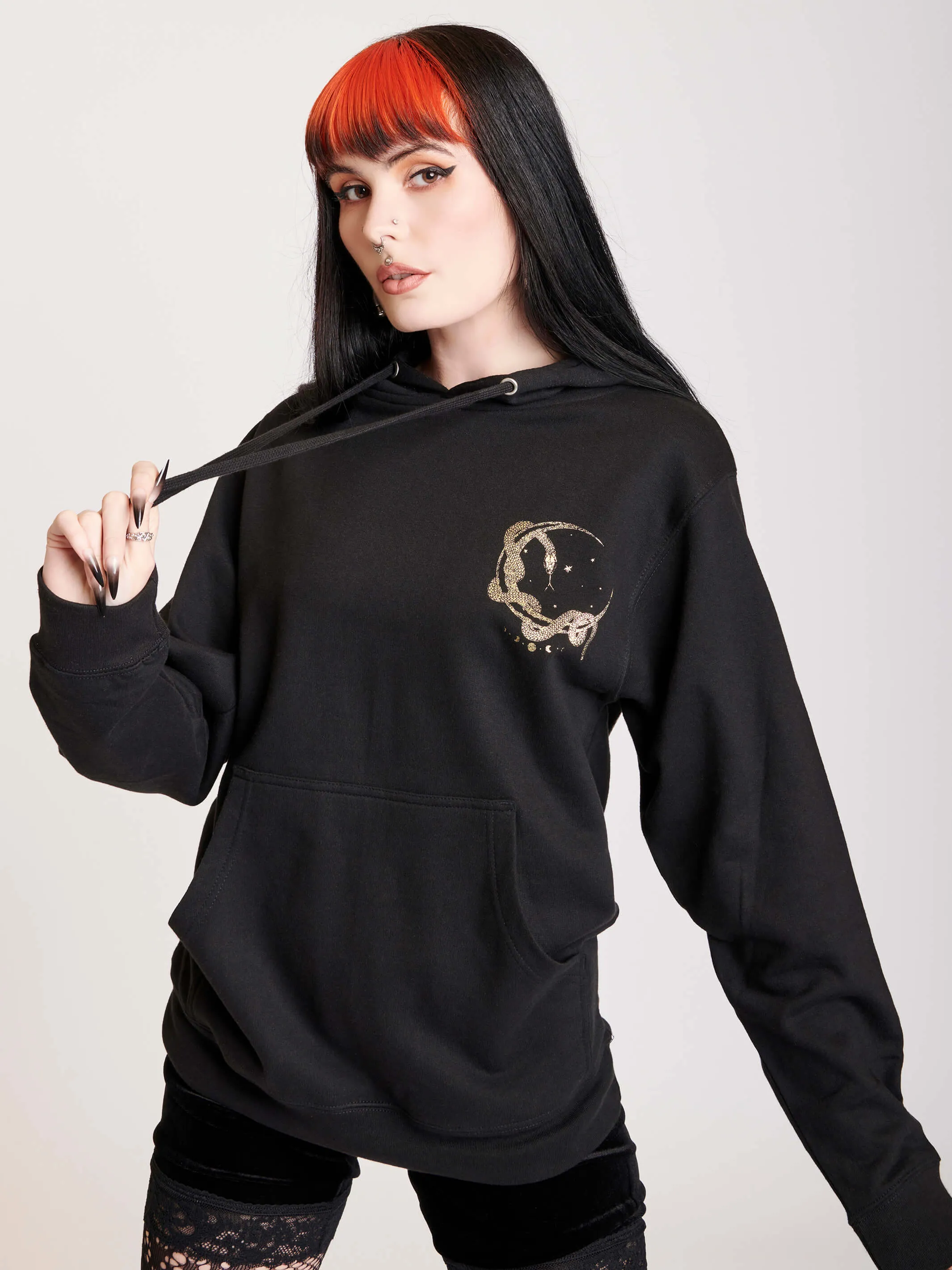 Moon Tarot Gold Foil Unisex Hoodie