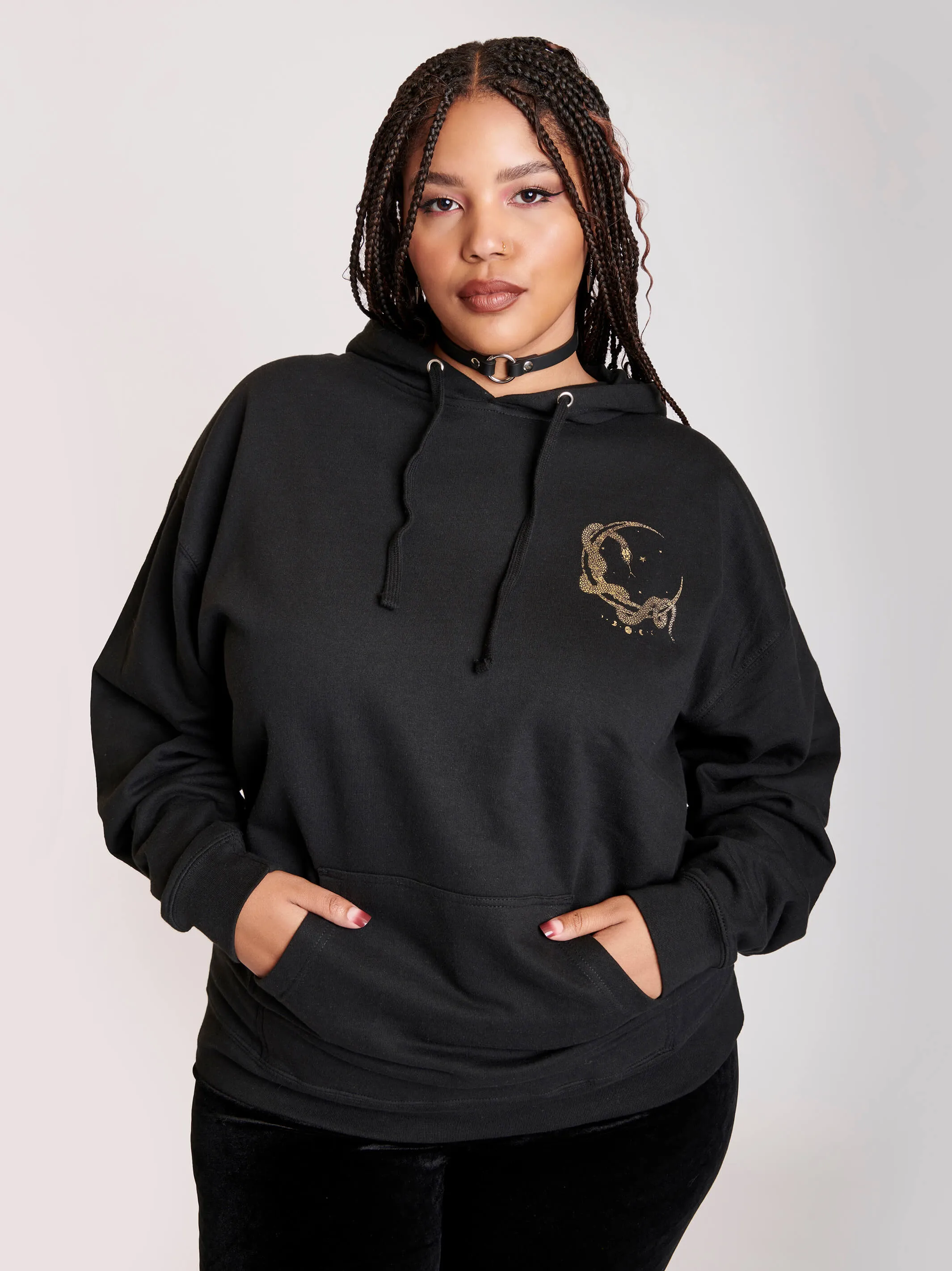 Moon Tarot Gold Foil Unisex Hoodie