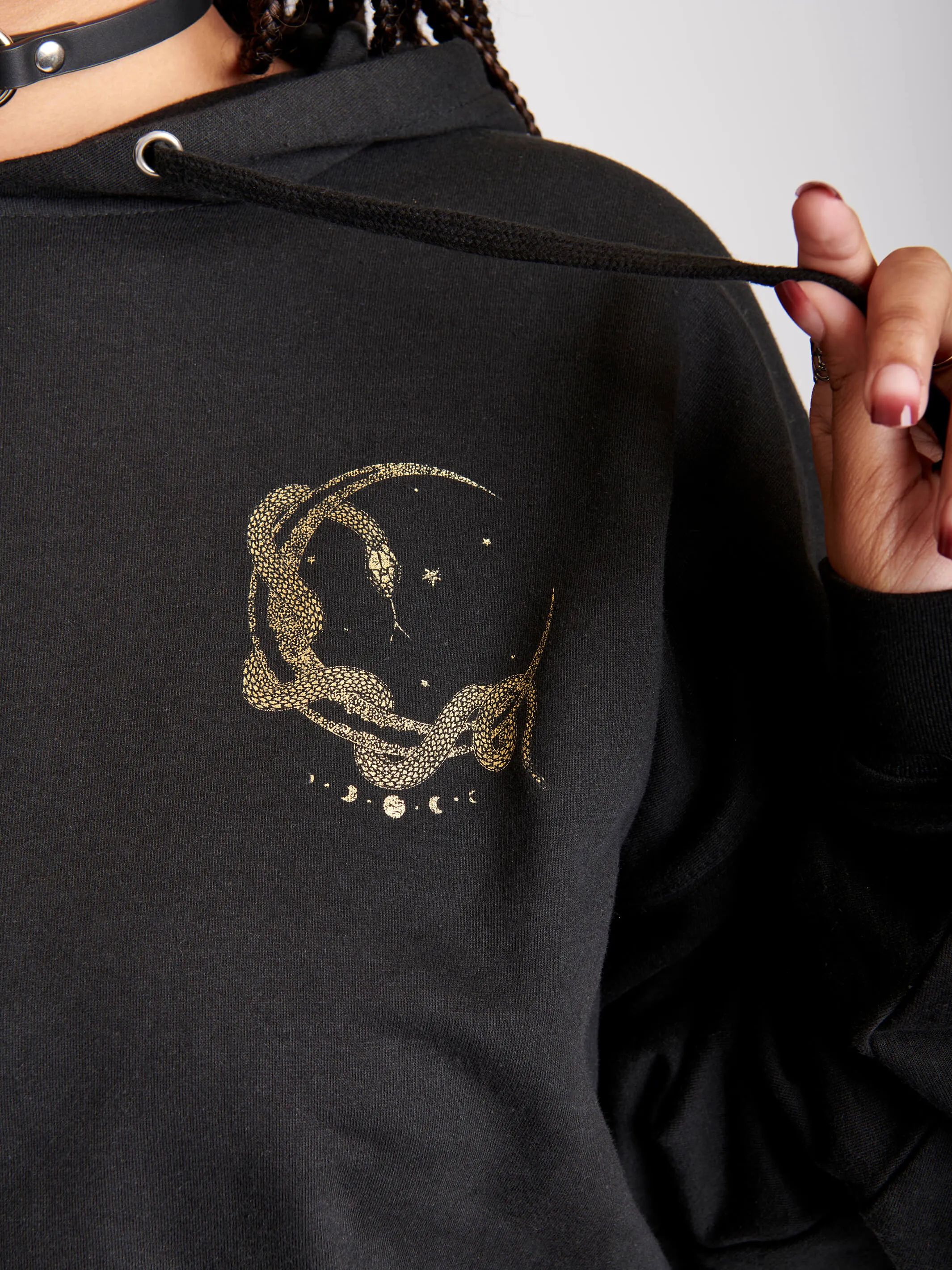 Moon Tarot Gold Foil Unisex Hoodie