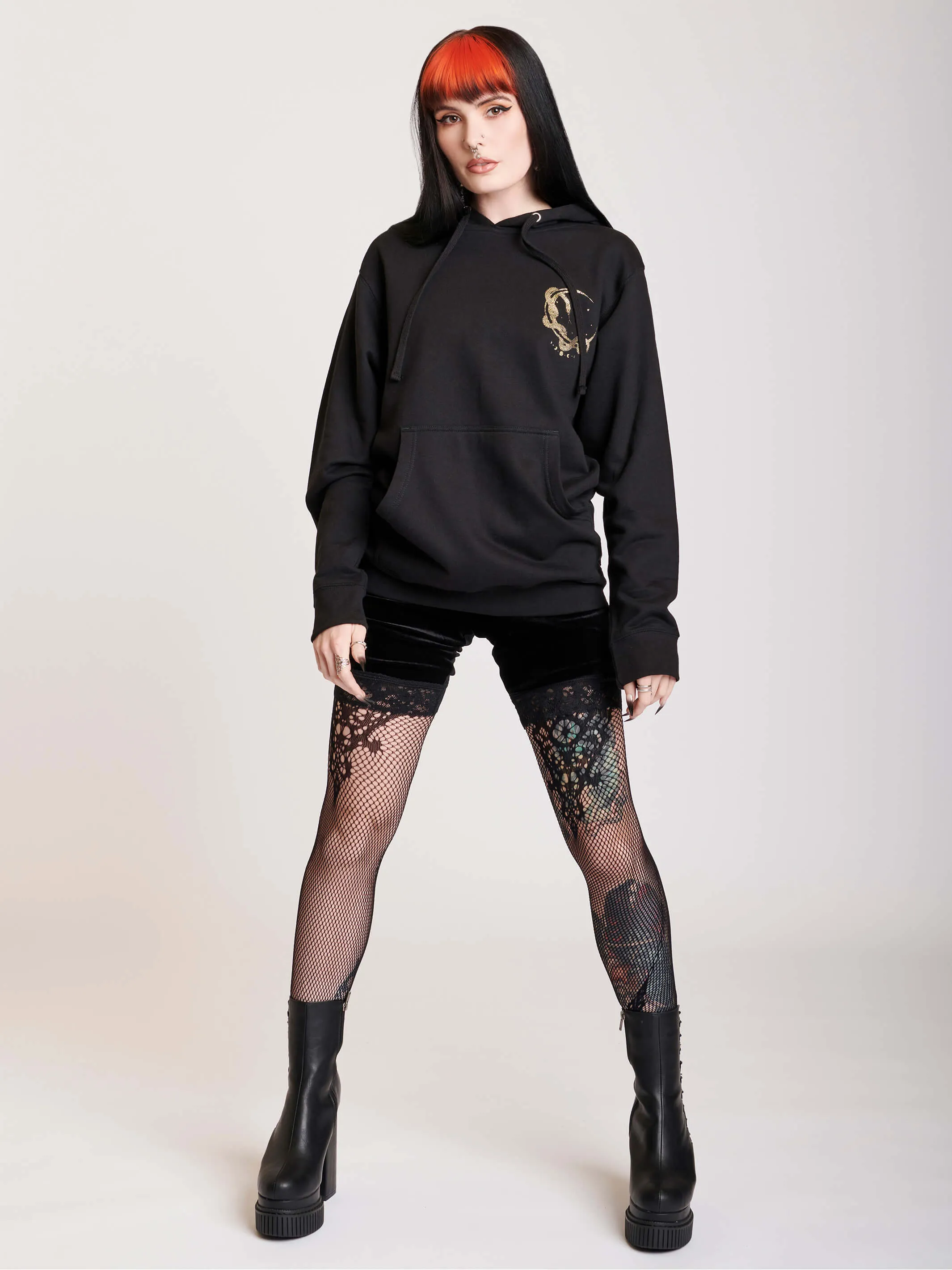 Moon Tarot Gold Foil Unisex Hoodie