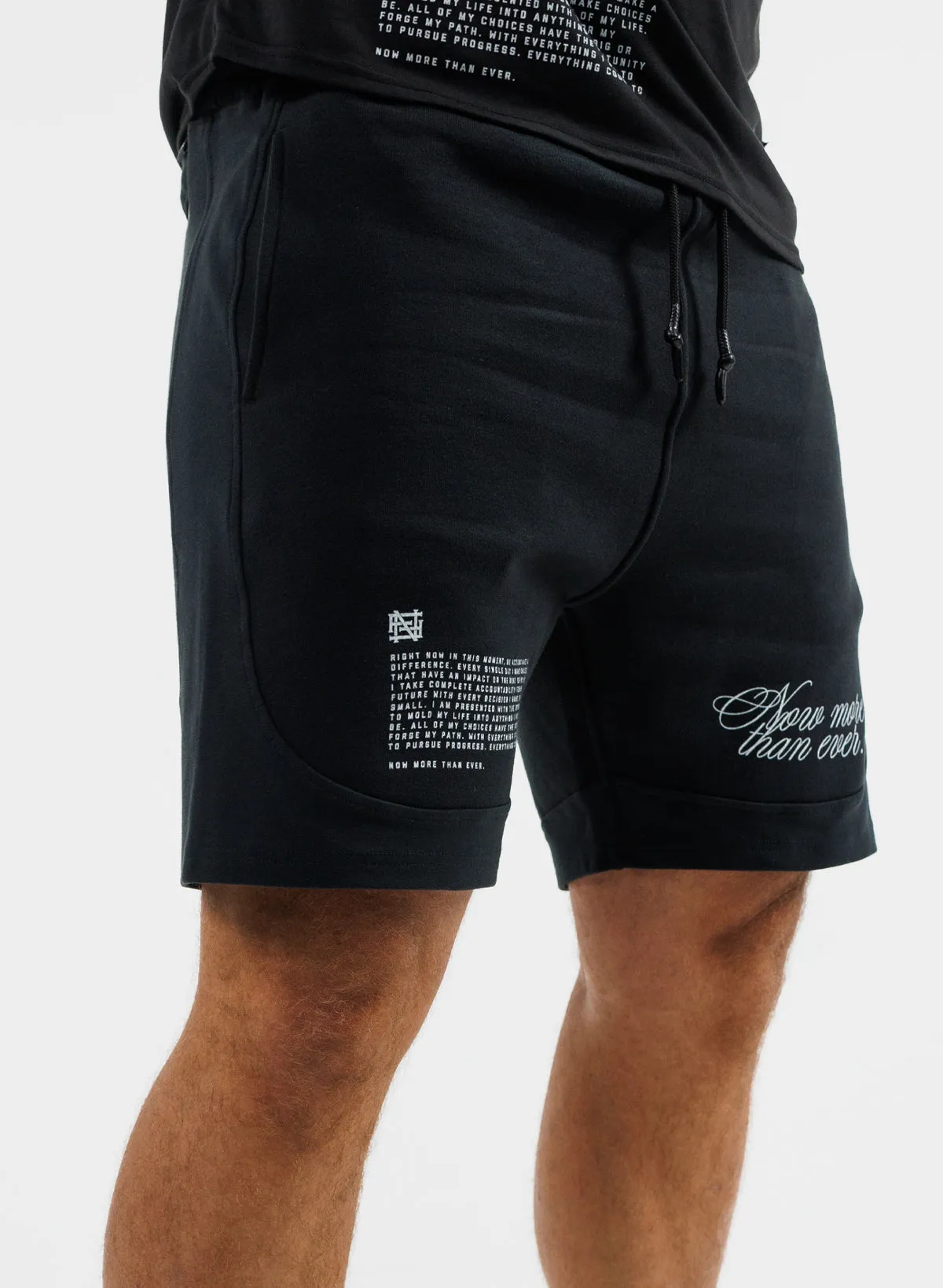 MORE THAN EVER SWEATSHORTS - BLACK