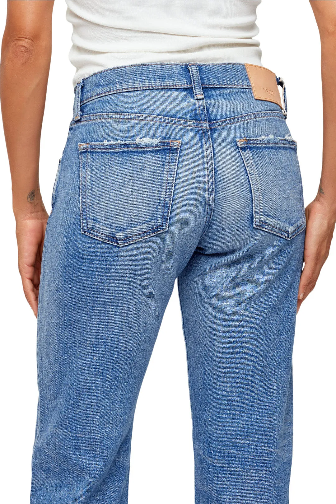 Moussy Denim Groveland Slim Straight in Blue