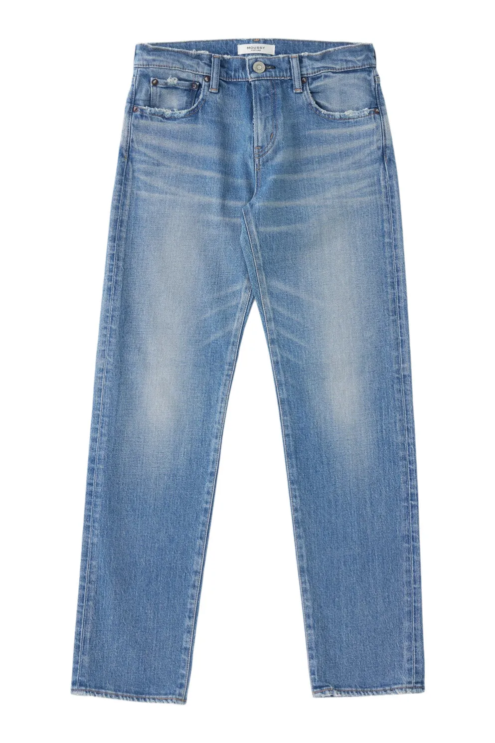 Moussy Denim Groveland Slim Straight in Blue