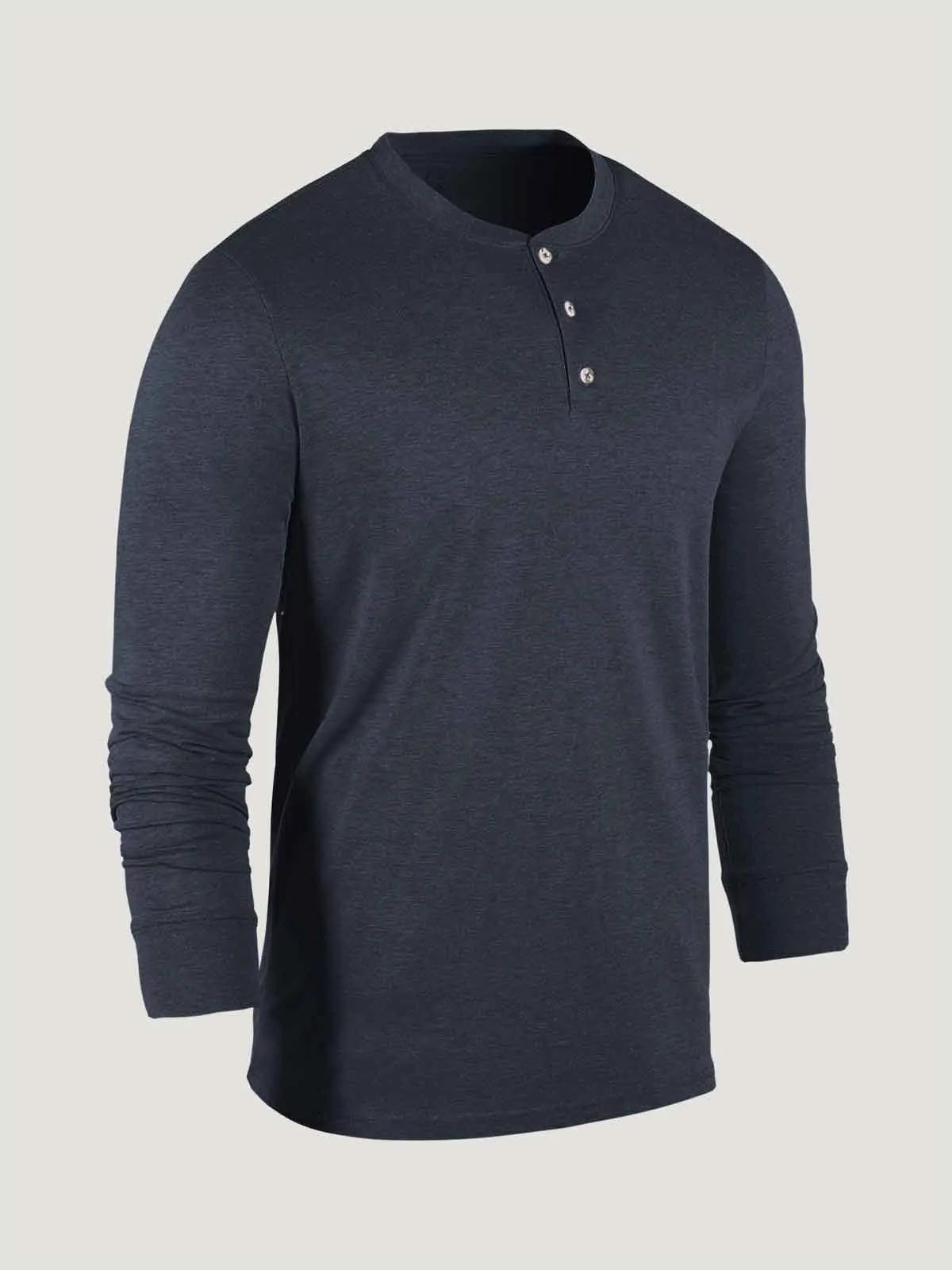 Navy Long Sleeve Henley