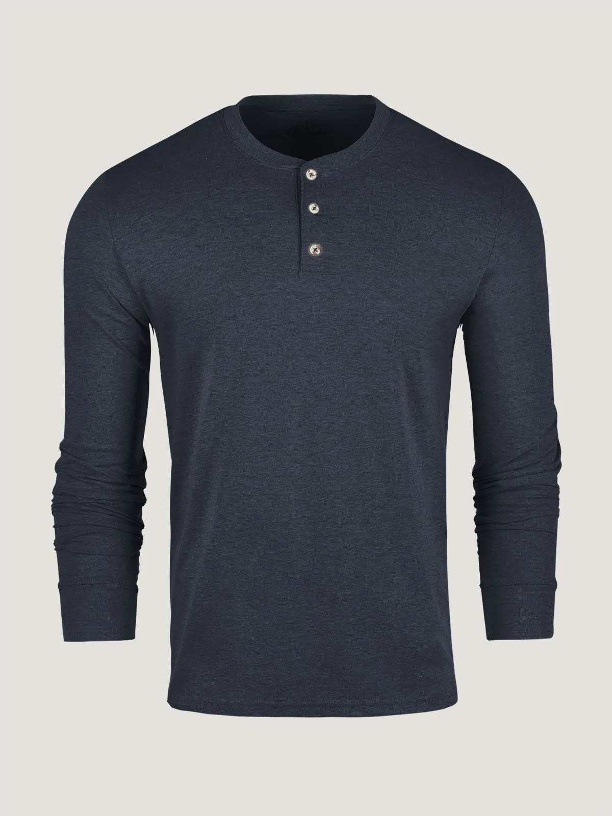 Navy Long Sleeve Henley