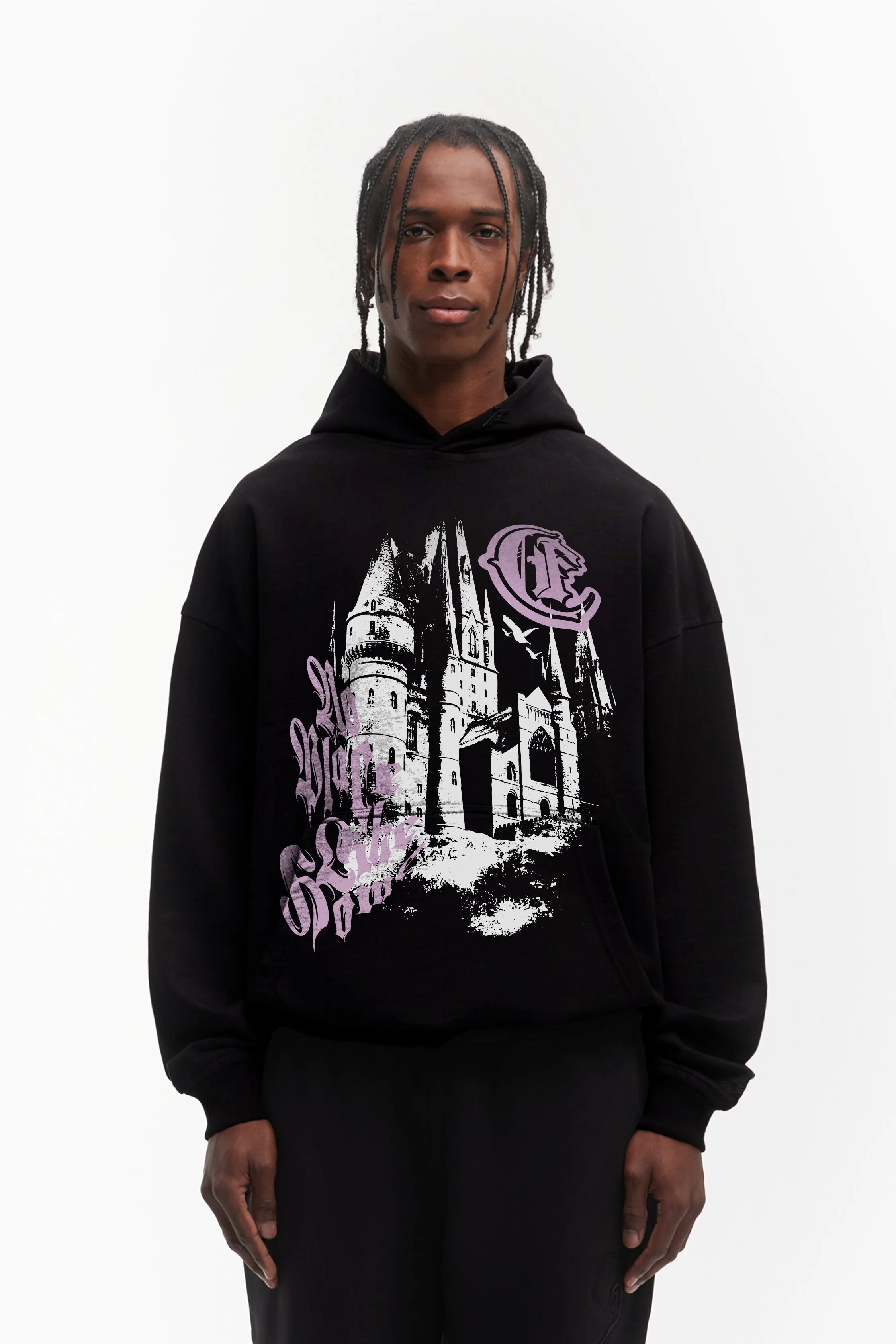 NO PLACE LIKE HOME BLACK HOODIE