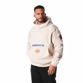 NY KNICKS UNISEX CORDUROY HOODIE - CREAM