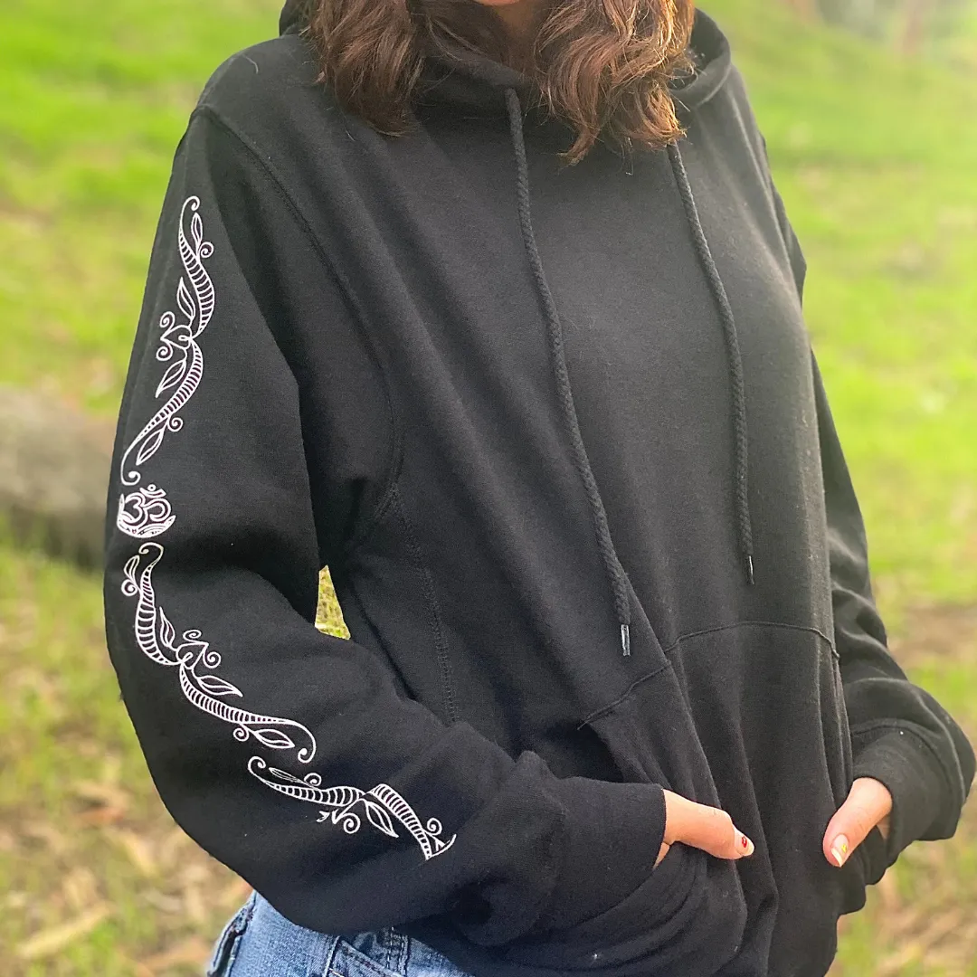 Om Henna Sleeve Hoodie