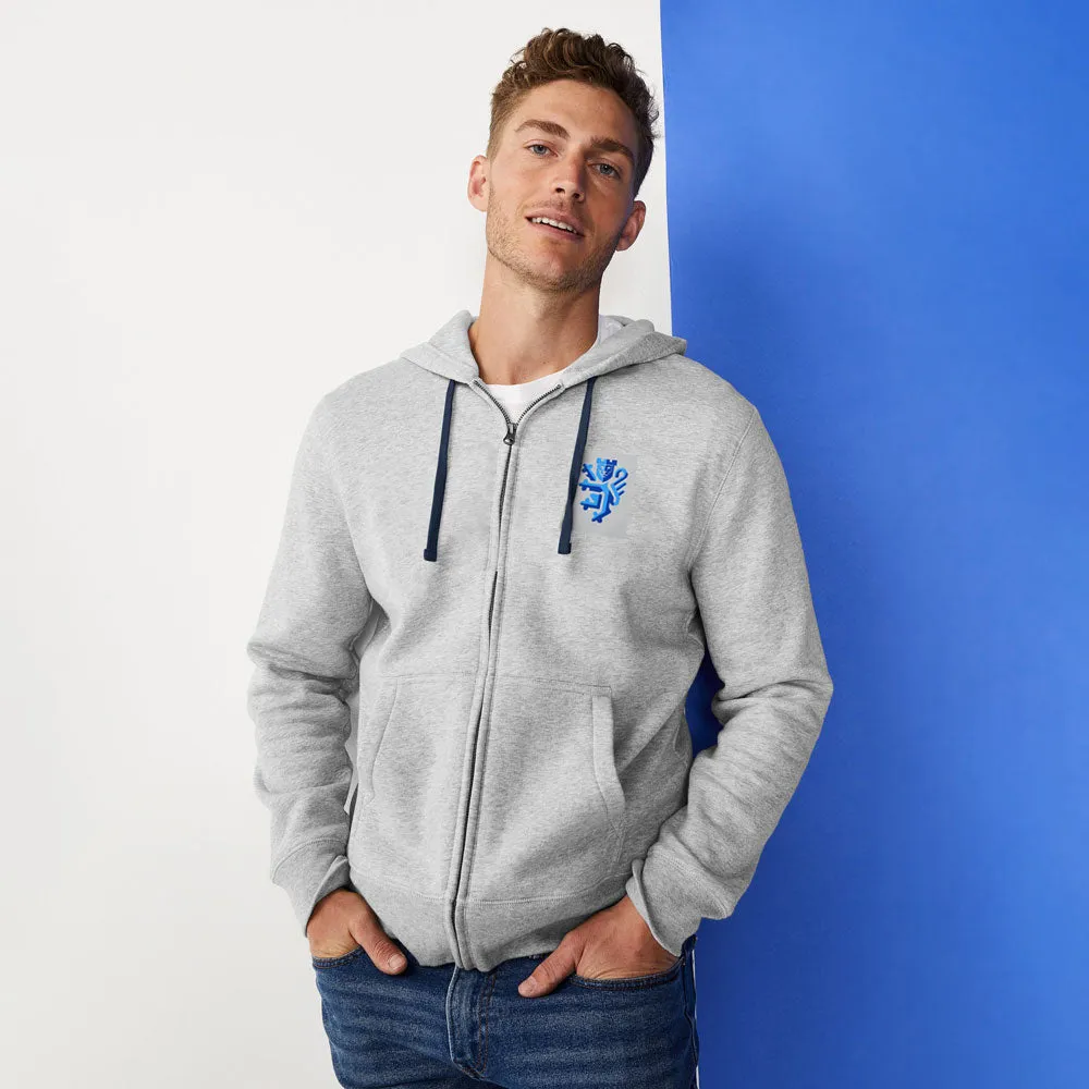 Polo Republica Men's Lion Crest Printed Zipper Hoodie