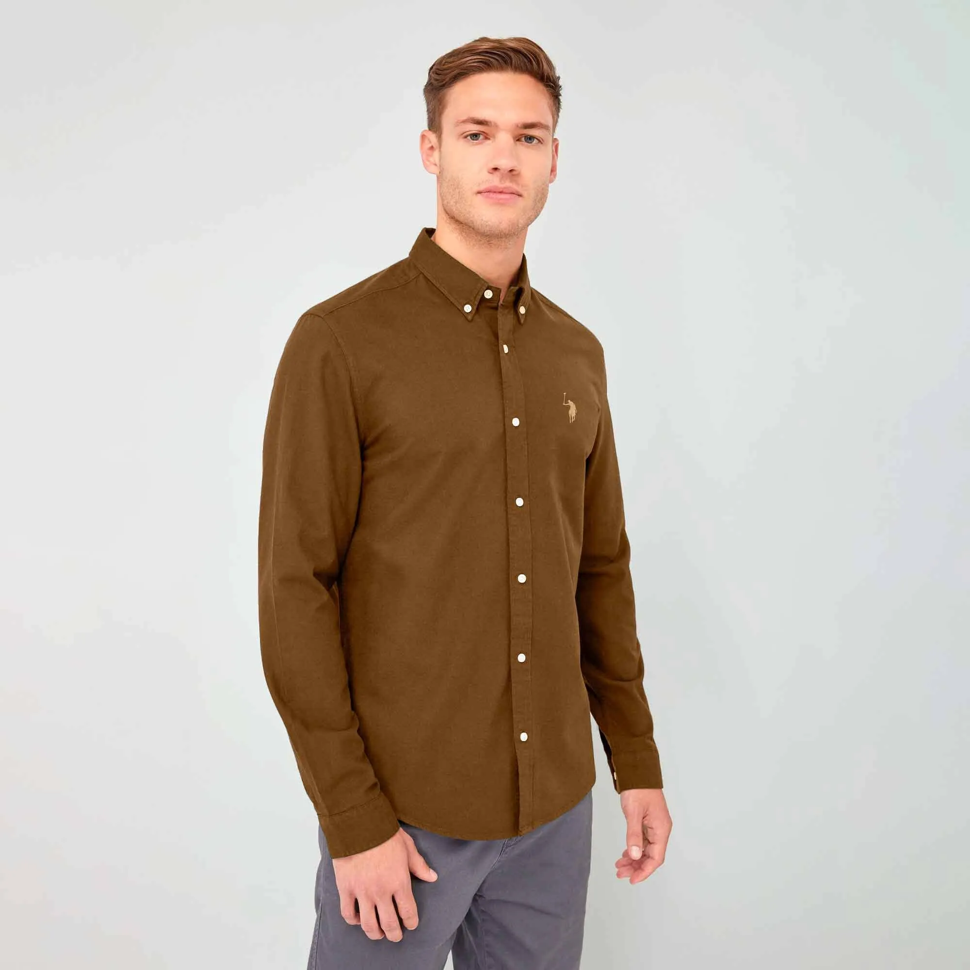 Polo Republica Men's Premium Pony Embroidered Plain Casual Shirt II