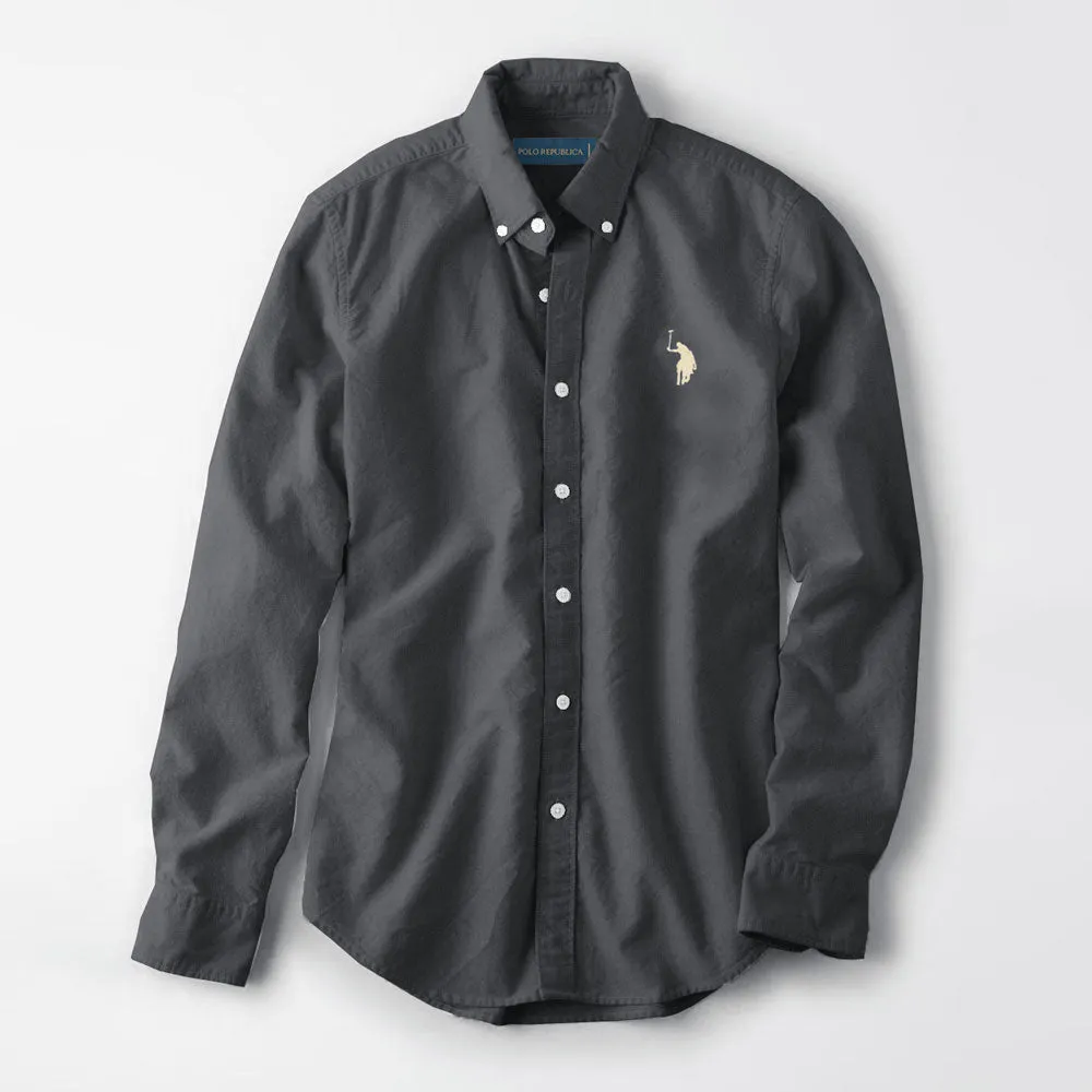 Polo Republica Men's Premium Pony Embroidered Plain Casual Shirt II