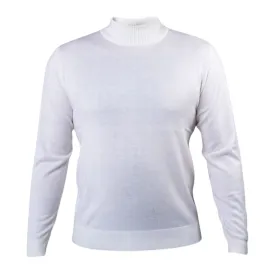 Prestige SW-496 Mock Neck Long Sleeve Sweater - White