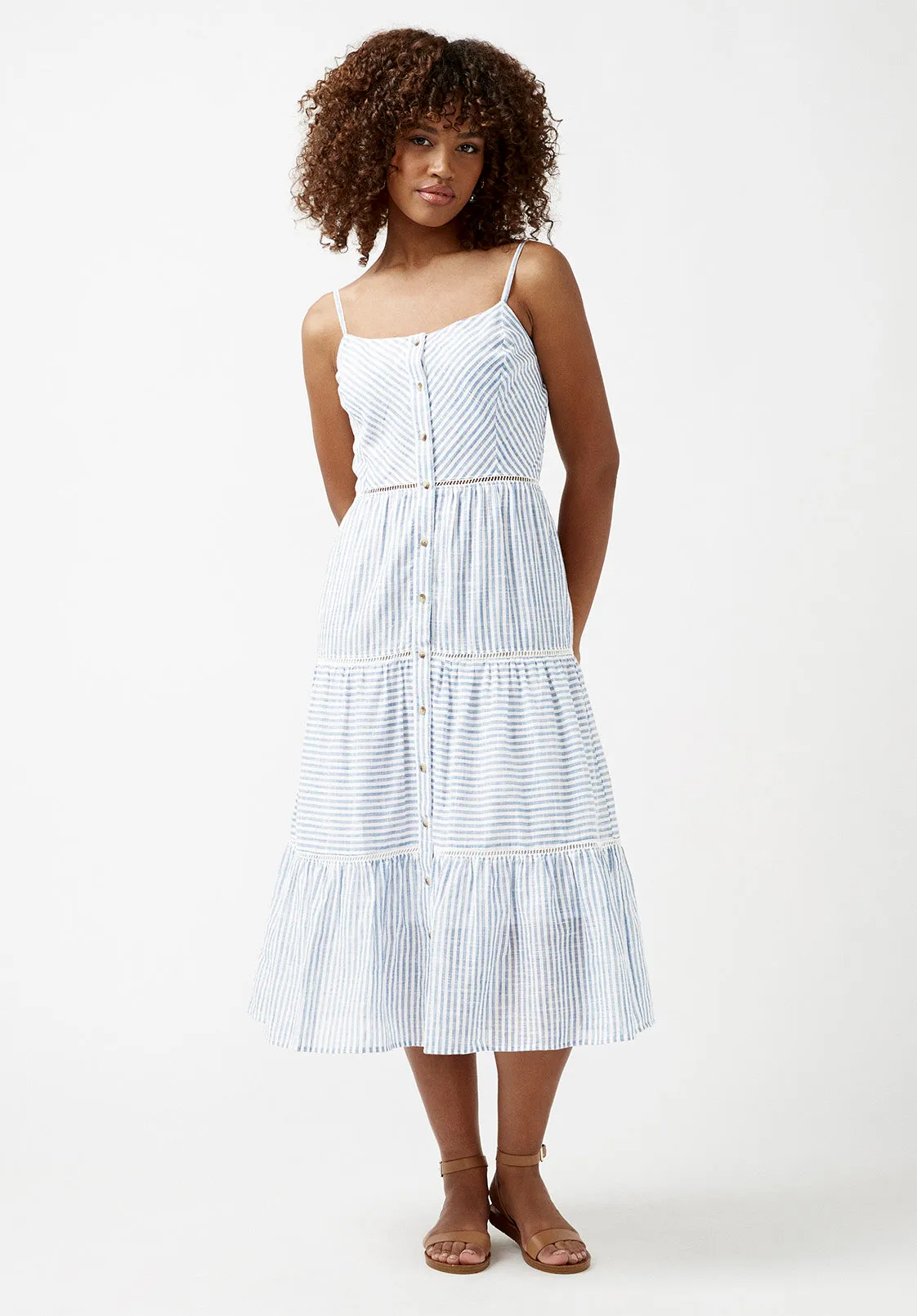 Quinby Tiered Striped Dress - WD0671S