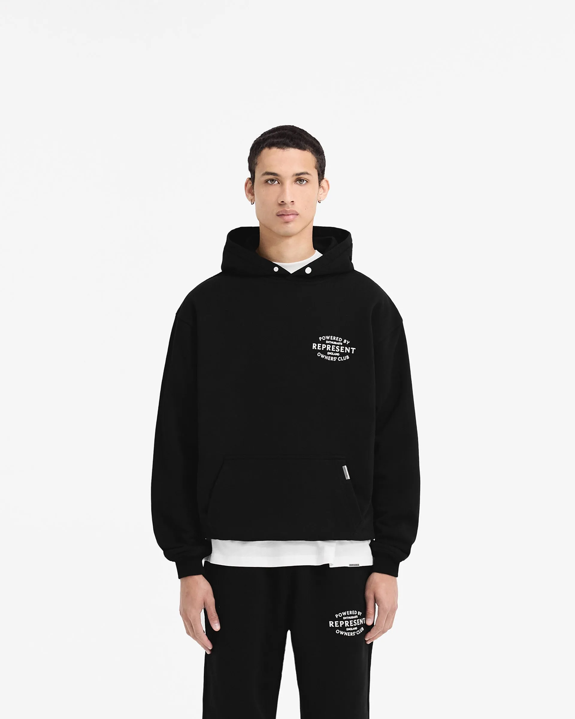 Represent Owners Club Stamp Hoodie - Jet Black