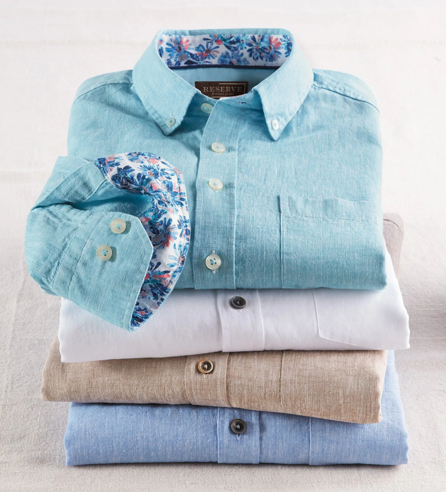 Reserve Solid Linen Blend Shirt