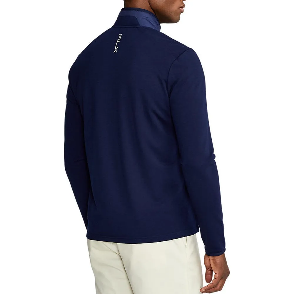 RLX Ralph Lauren Cool Wool Full Zip Golf Jacket - French Navy