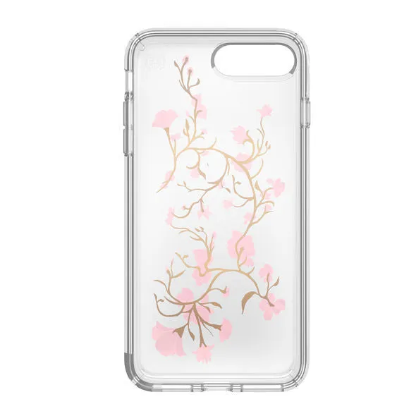 Speck - Presidio Clear Golden Blossoms for iPhone 8 Plus / 7 Plus