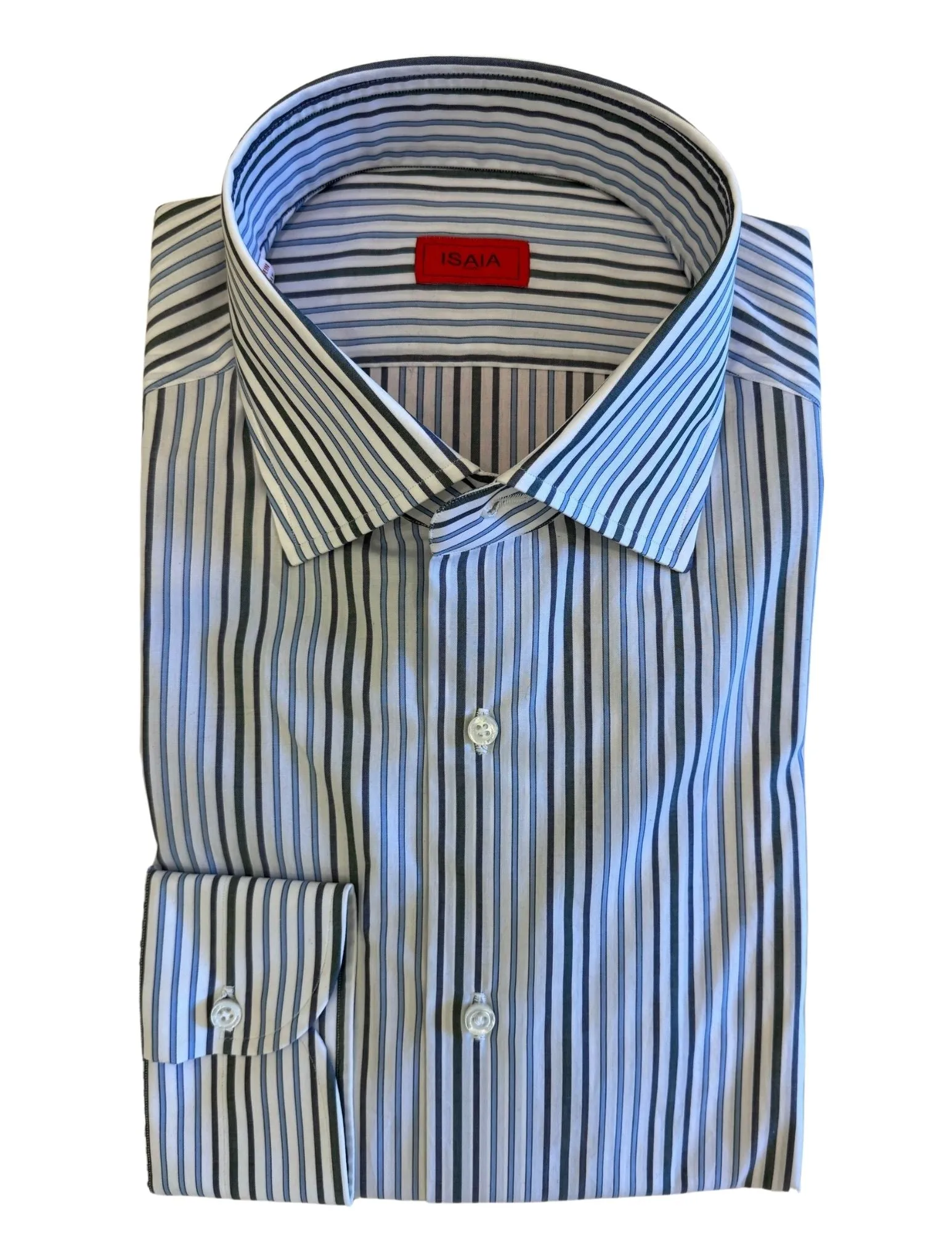 Striped Cotton Sportshirt | Blue Mix