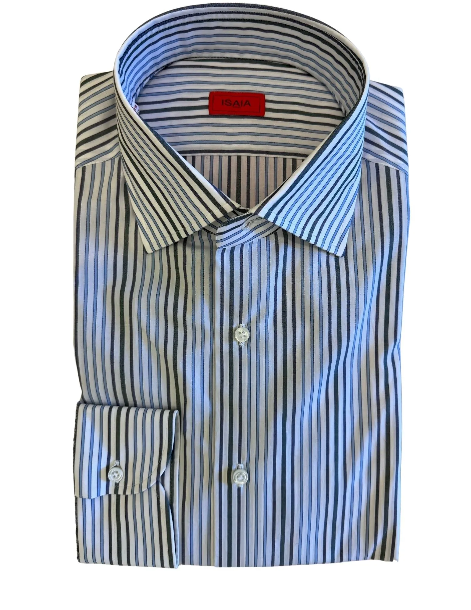 Striped Cotton Sportshirt | Blue Mix