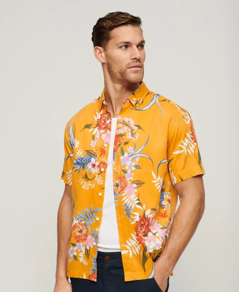 Superdry Anemone Hawaiian Shirt (Yellow)