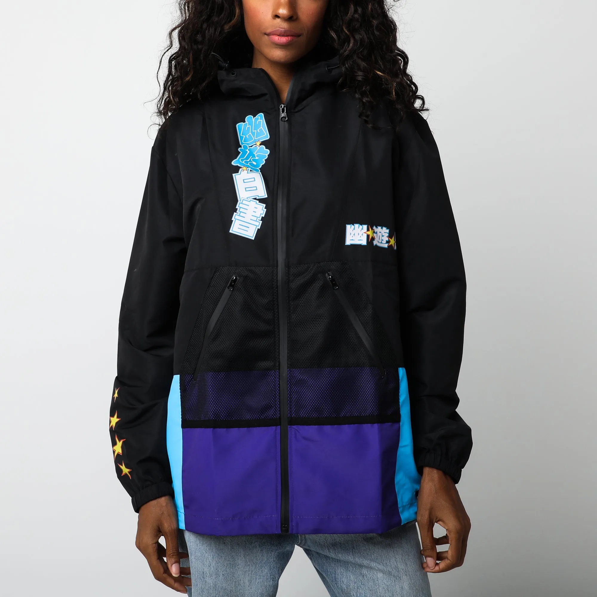 Team Urameshi Black Color Block Anorak