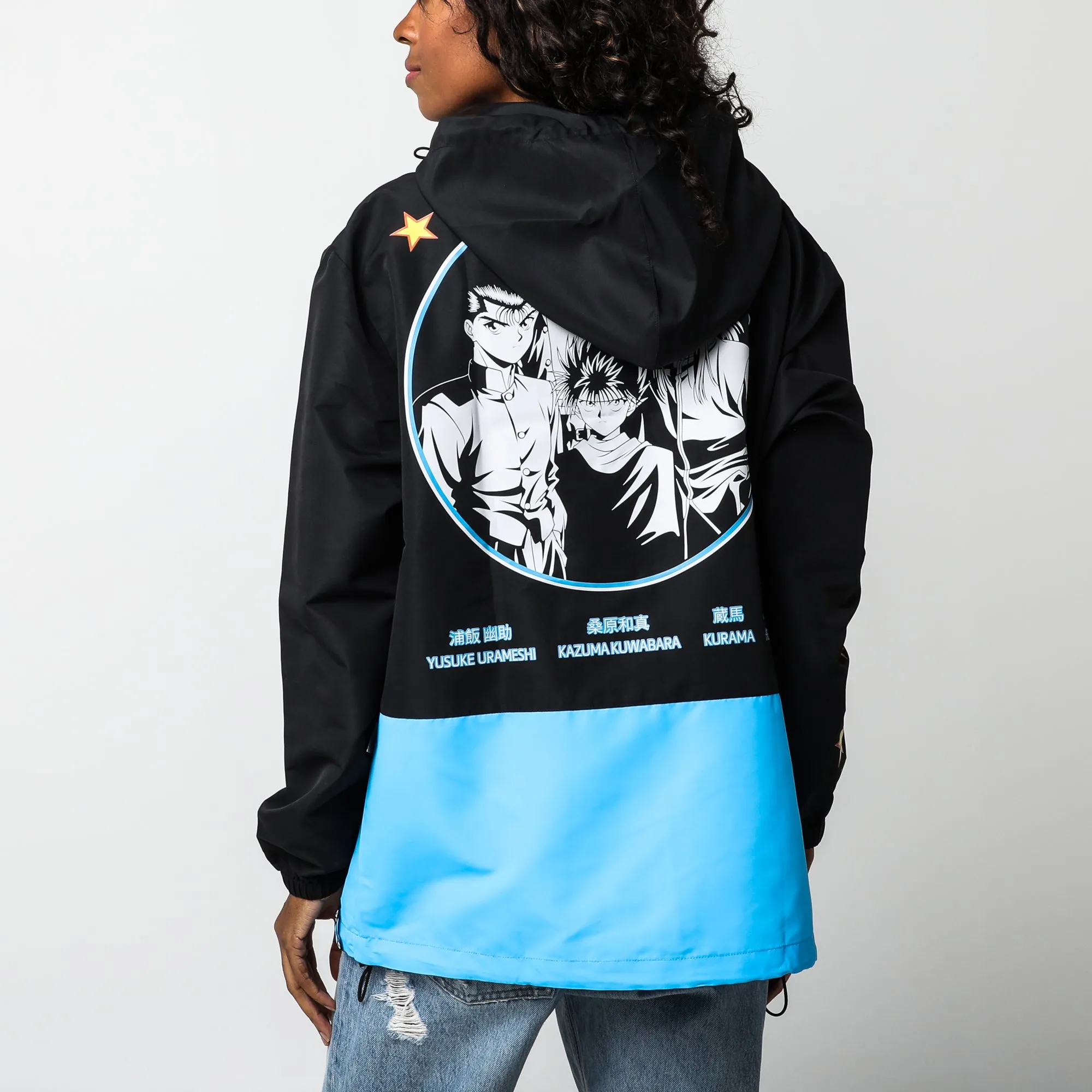 Team Urameshi Black Color Block Anorak