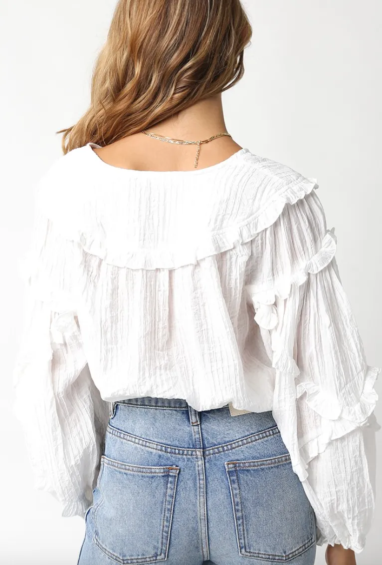 The Adelaide Ruffle Detail Blouse