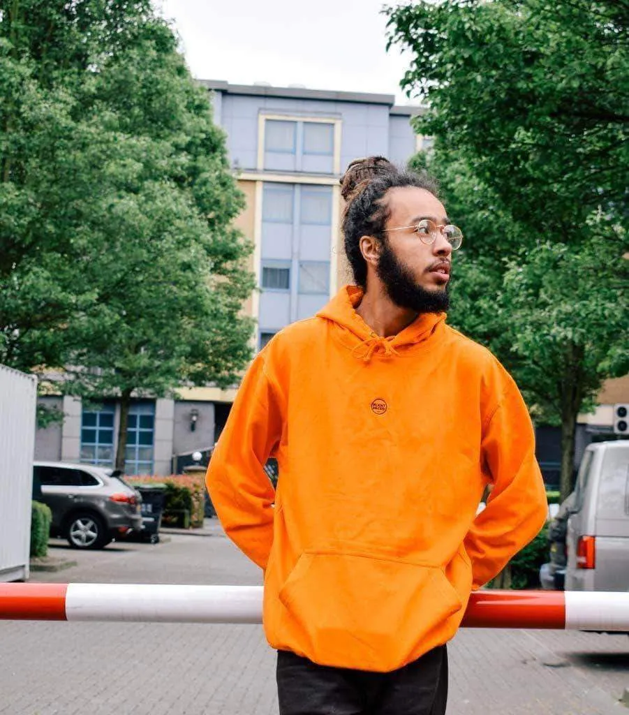 The Classics Hoodie - Embroidered Logo - Alarm Orange