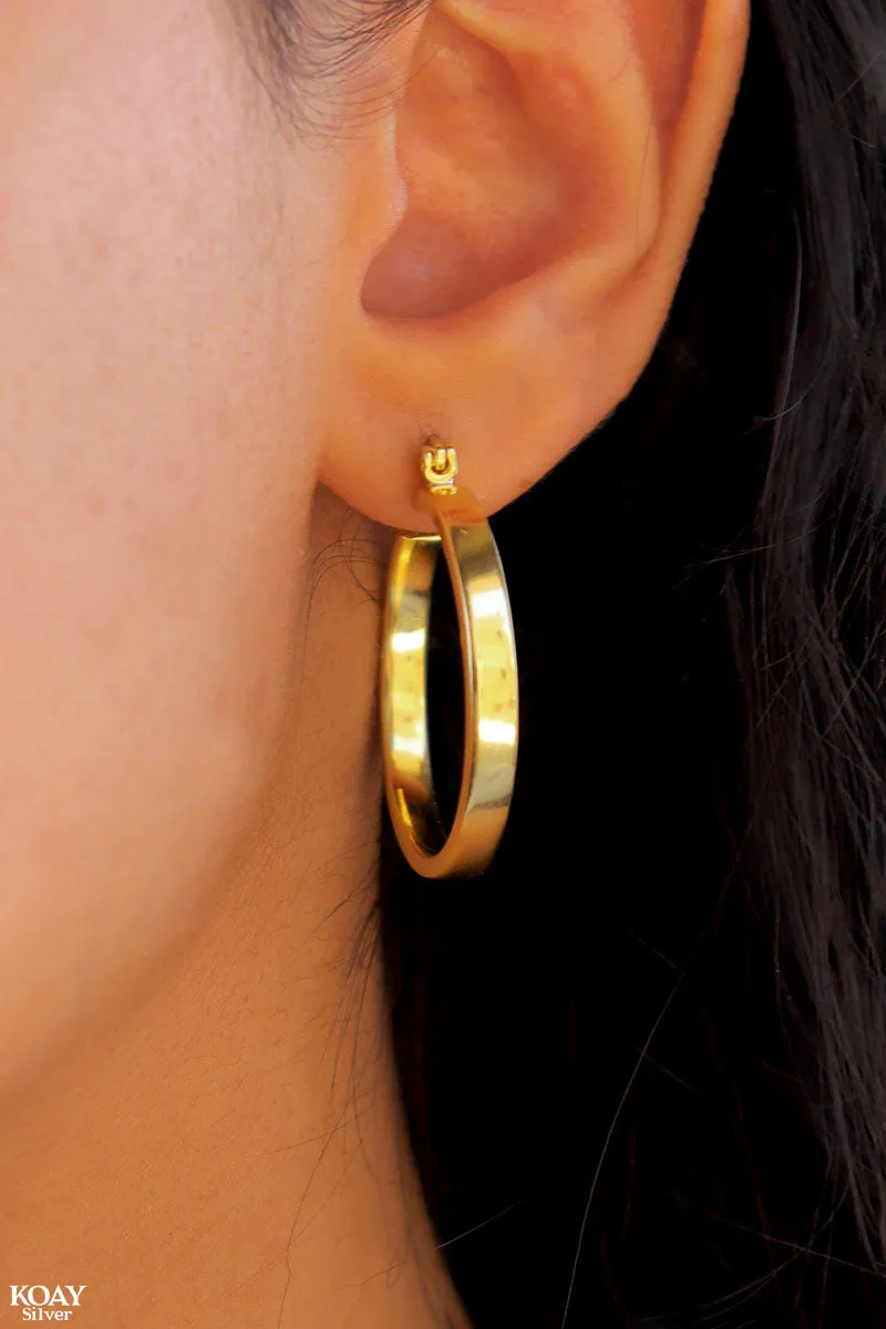 Thin Plain GP Earring