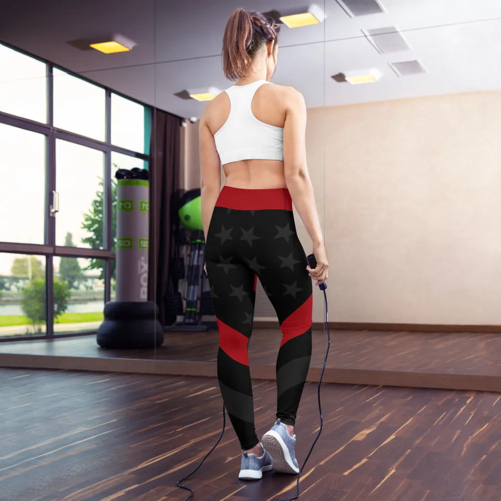 Thin Red Line Stealth Yoga Leggings