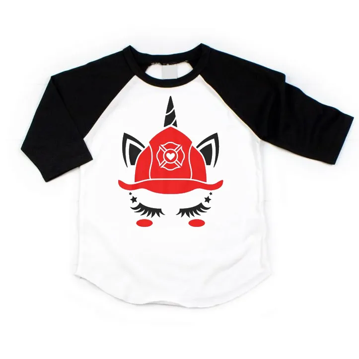 Thin Red Unicorn Raglan