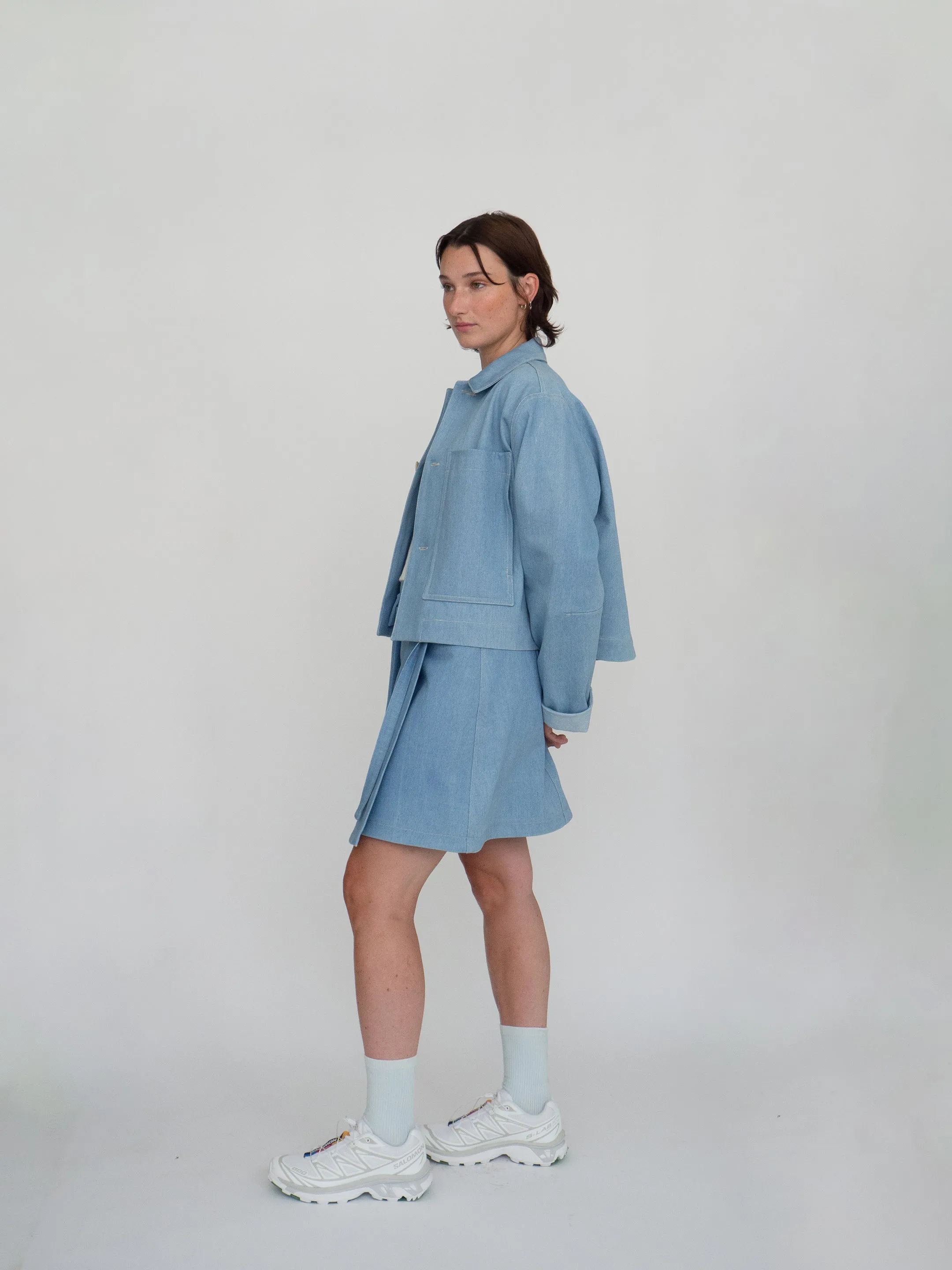 TOLEDO blue denim skirt