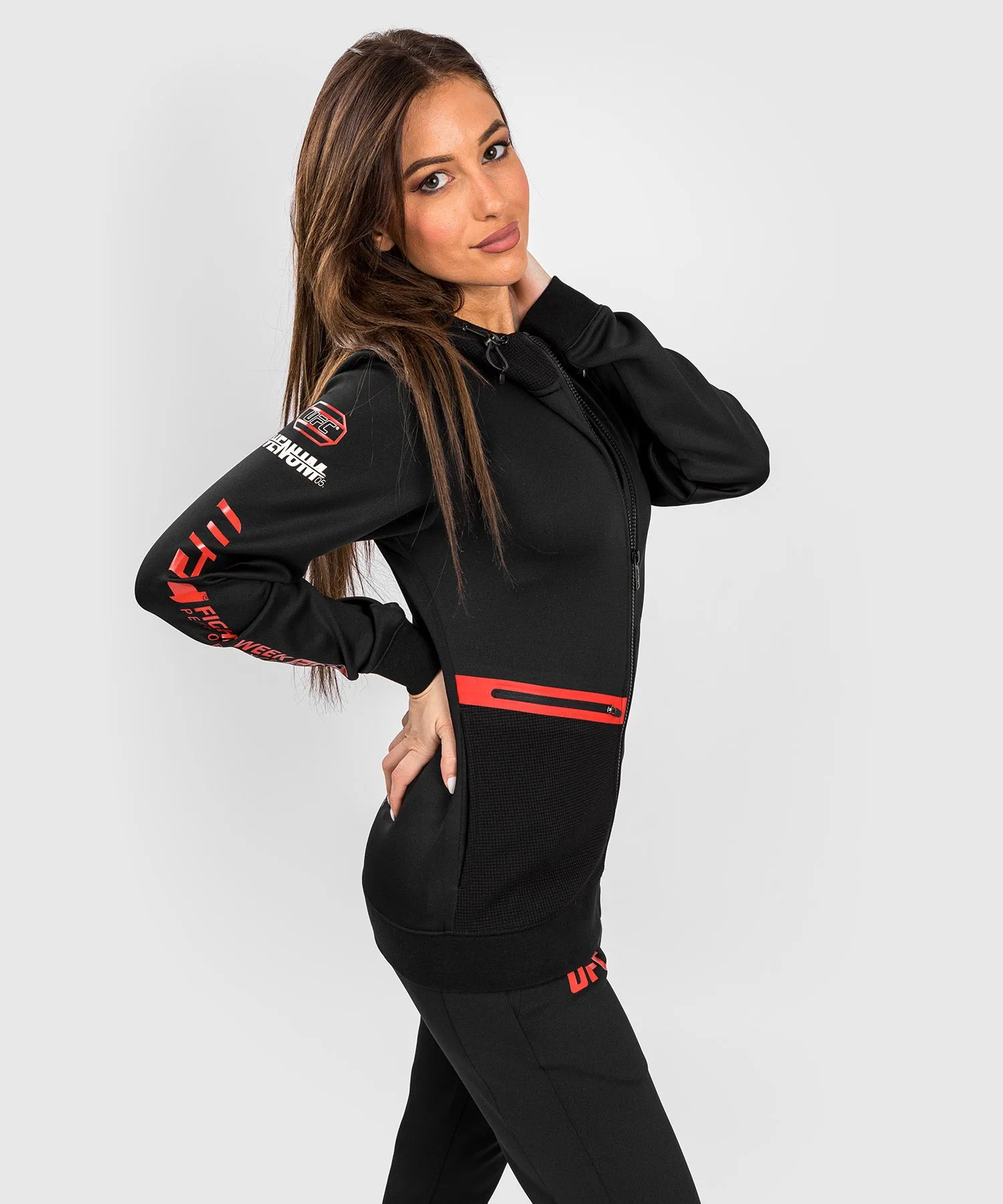 UFC Adrenaline by Venum Fight Week  Women’s Zip Hoodie - Black