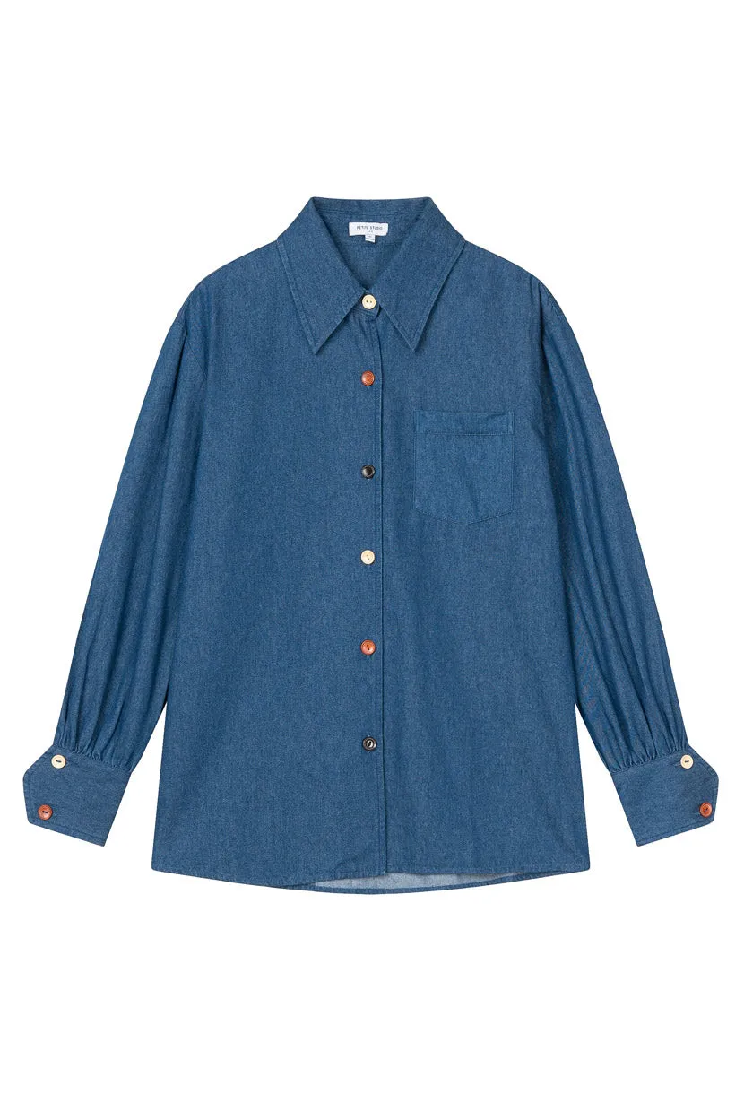 Vincent Blouse - Denim Blue