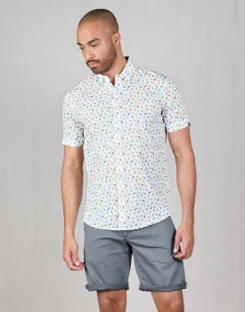 Waihi Jellyfish Print Short Sleeve Shirt