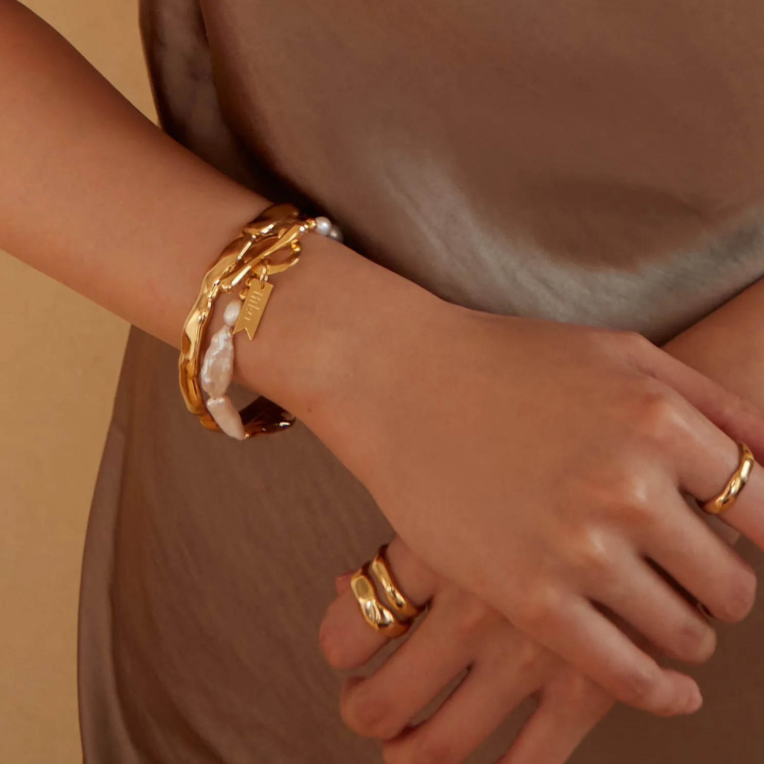 Wavi Ring - Thin - Gold