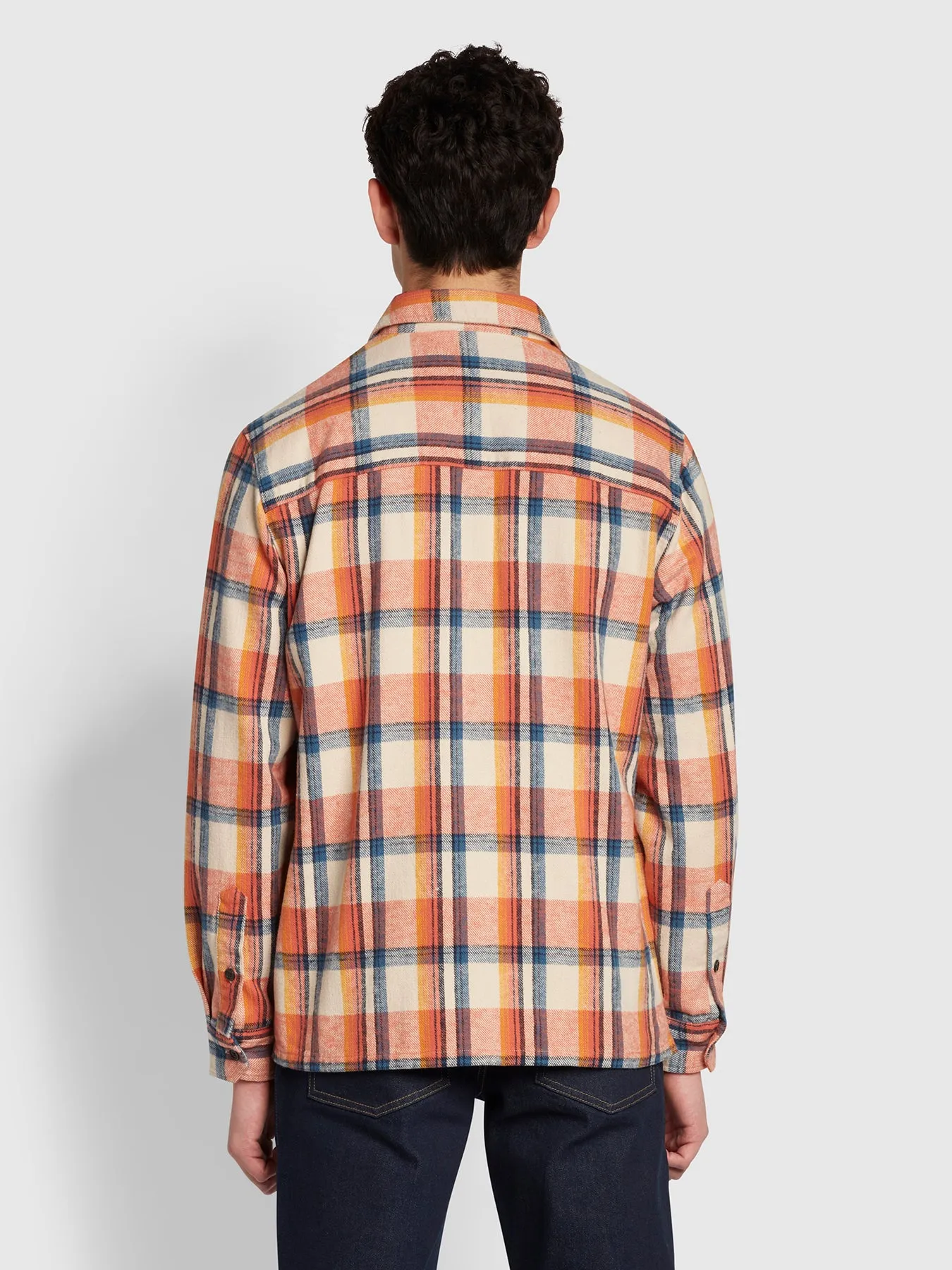 Whistler Relaxed Fit Organic Cotton Check Shirt In Cream